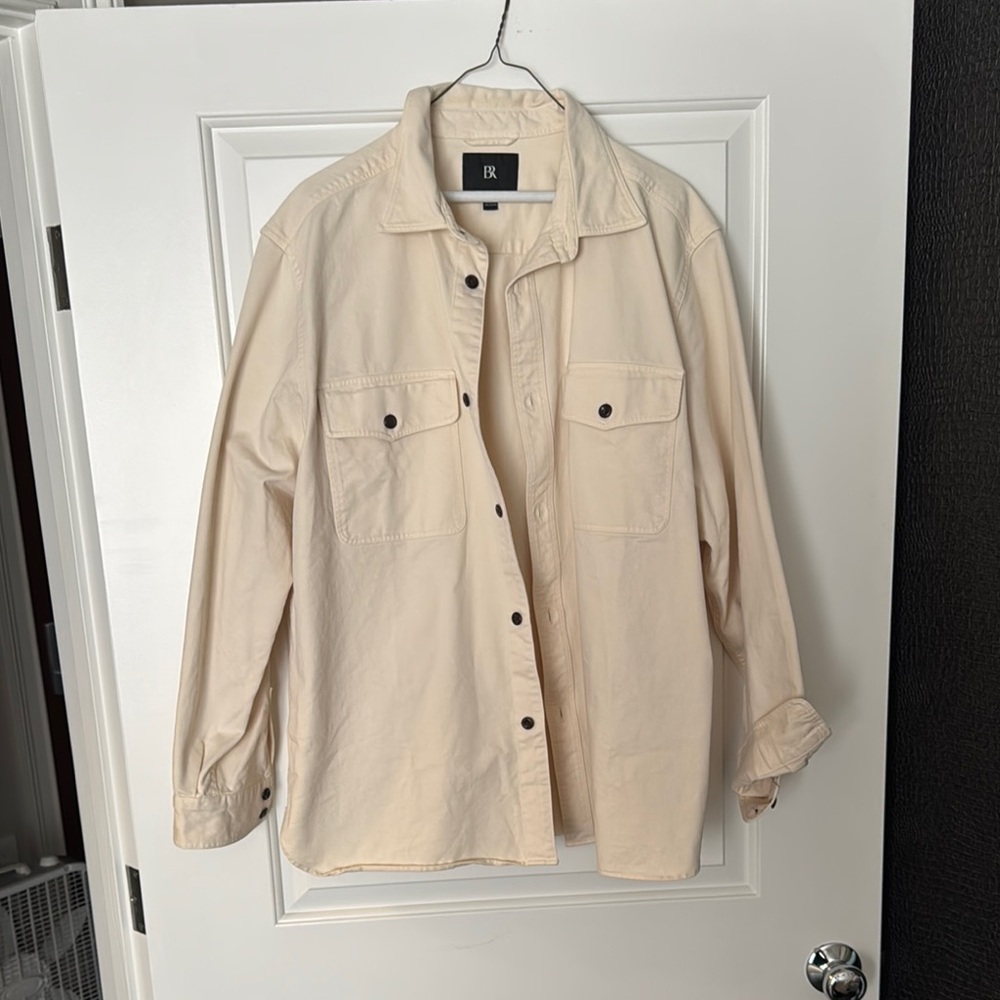 Banana Republic cream jacket/shirt